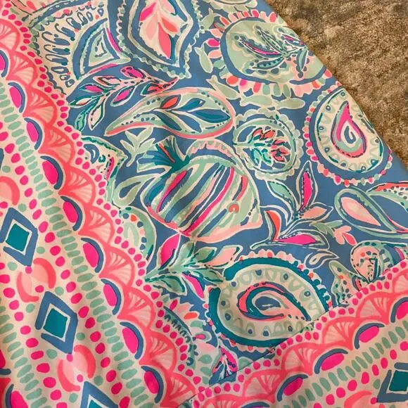 NWT Lilly Pulitzer UPF 50+ Nadine Shift Dress Zanzibar Blue Fish Kiss XL $178 - Picture 6 of 11